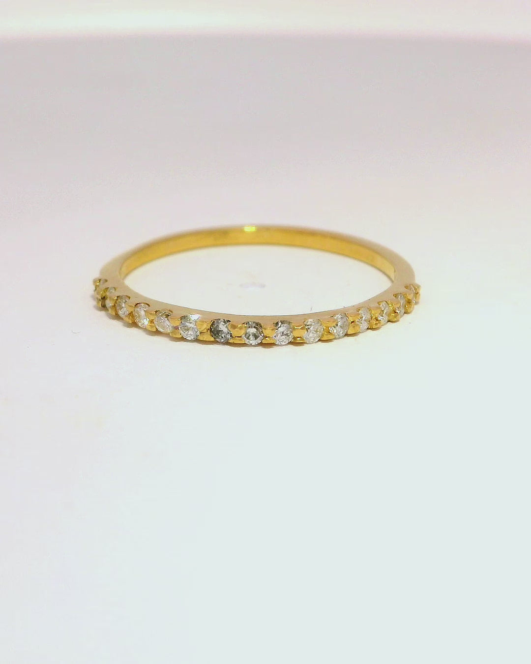 Anillo churumbela oro amarillo 18k ley con diamantes