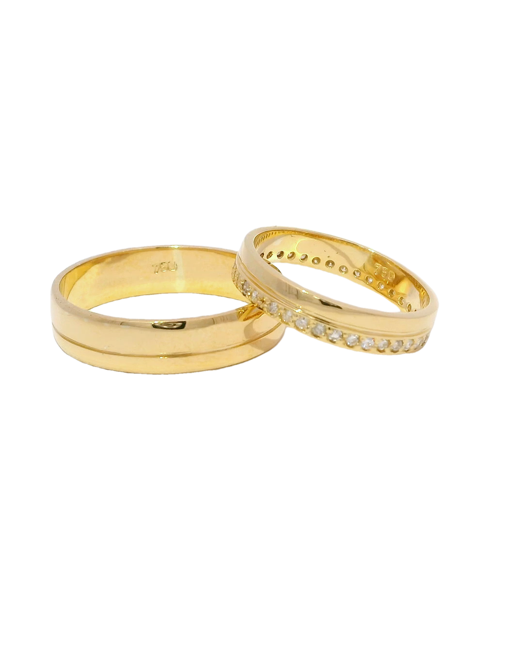 Anillos de Matrimonio Oro 18K LEY (750)
