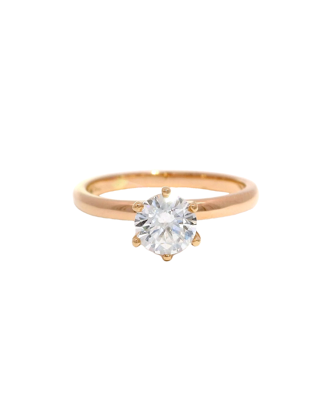 Solitario Clásico Oro rosa 18k 2 mm