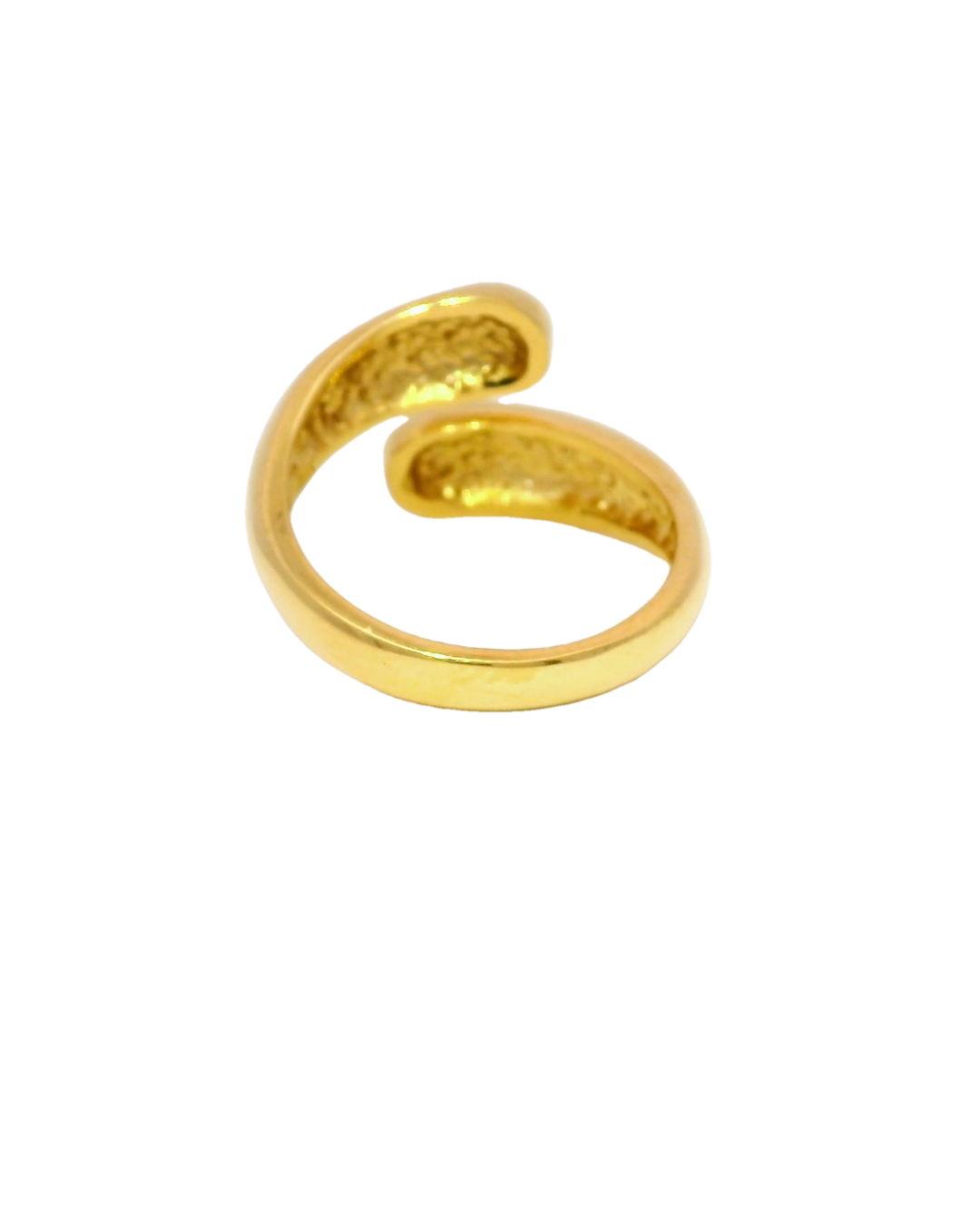 Anillo en oro amarillo 18k ley lagrima minimalista