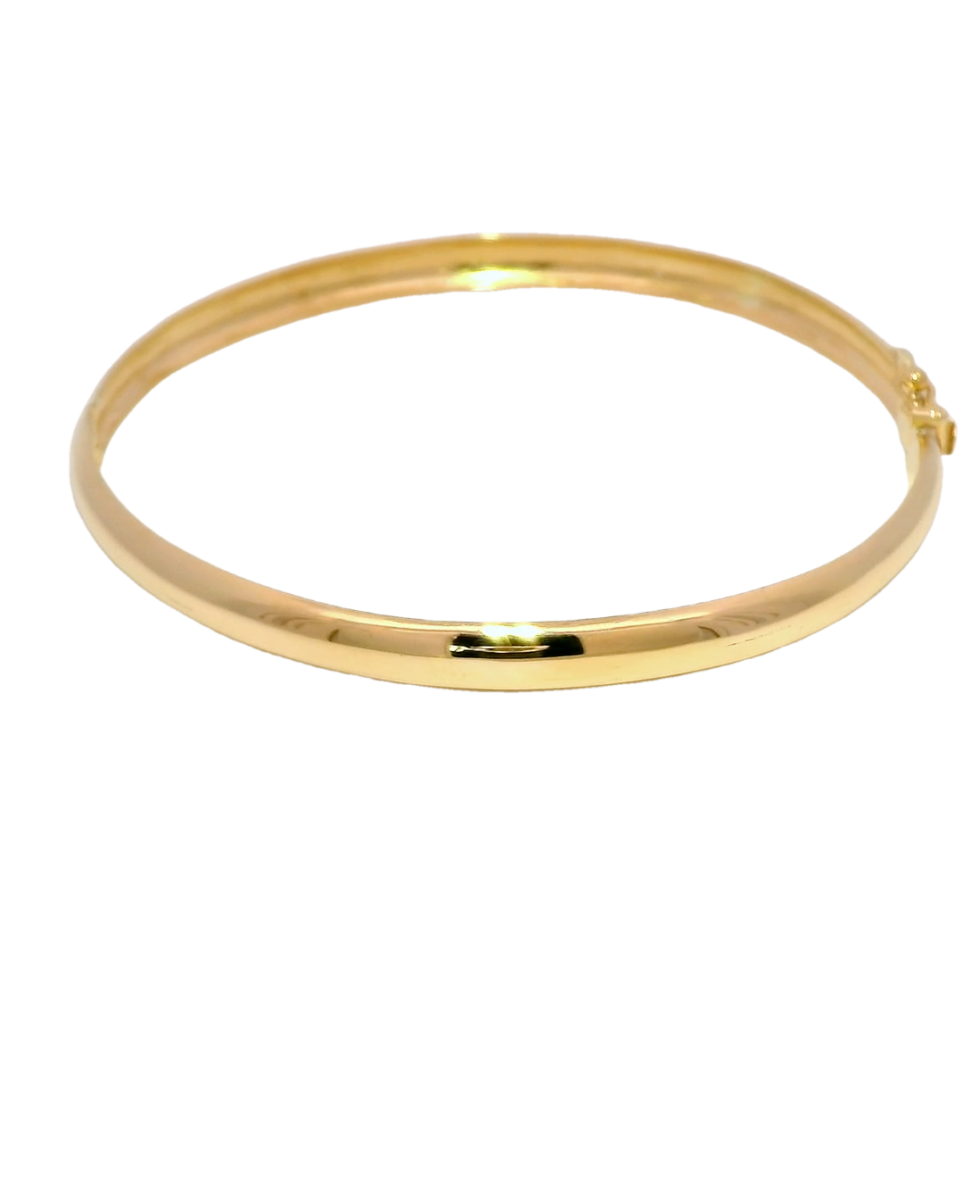 Brazalete tipo caña en oro amarillo 18k 4,5 mm