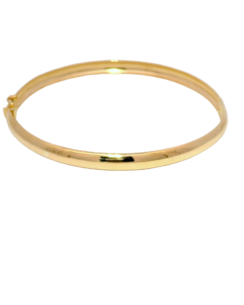 Brazalete tipo caña en oro amarillo 18k 4,5 mm