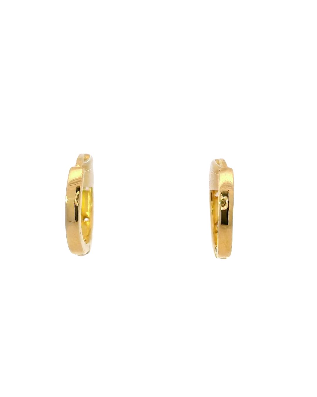 Argollas de oro 18k tipo Huggies 1,3 mm