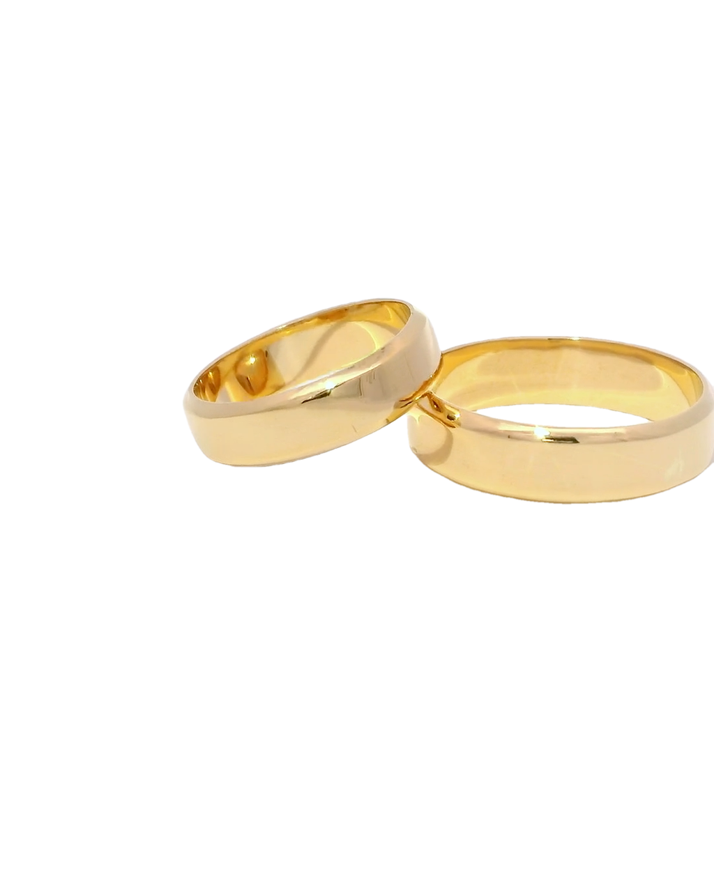 Anillos de boda 18k borde diagonal