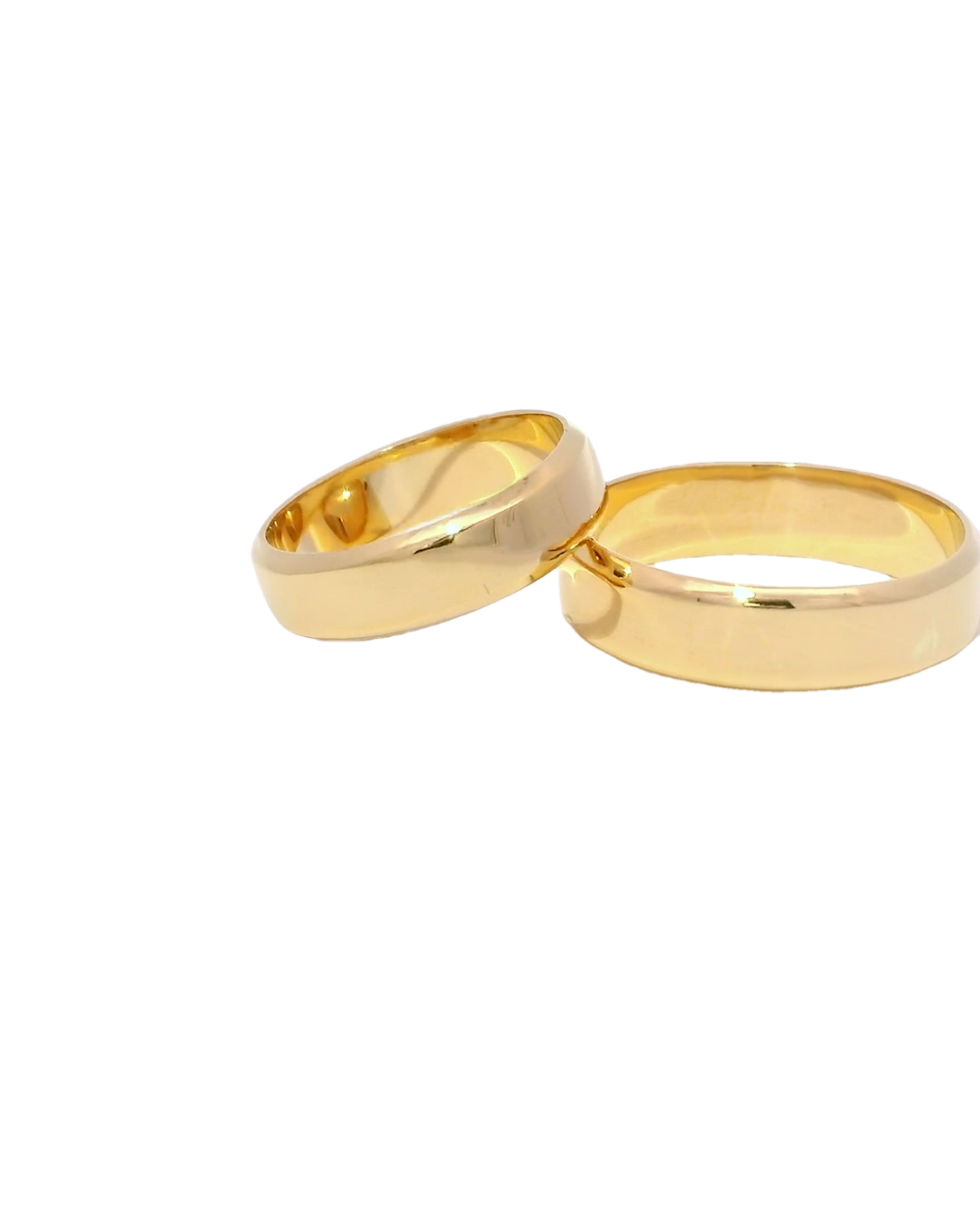 Anillos de boda 18k borde diagonal