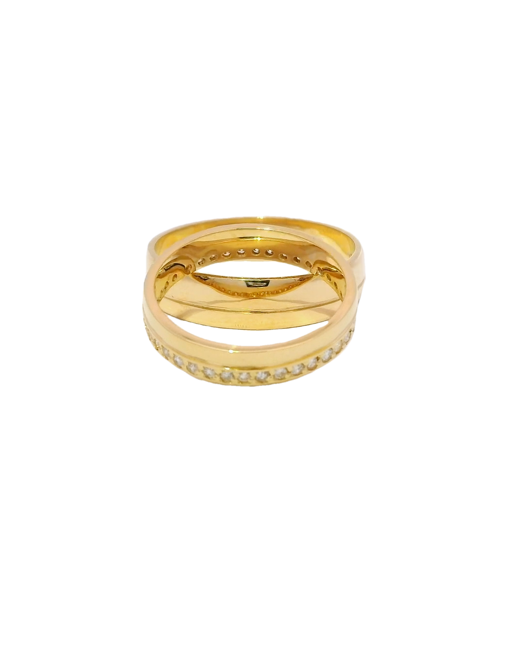 Anillos de boda 18k con diamantes