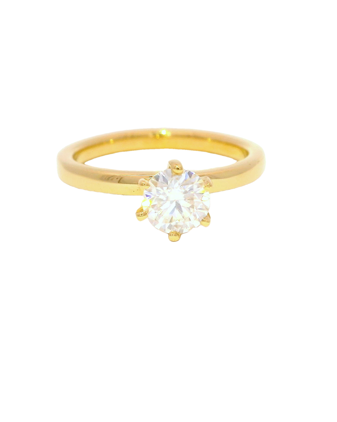 Anillo de compromiso clásico en Oro Amarillo 18k ley