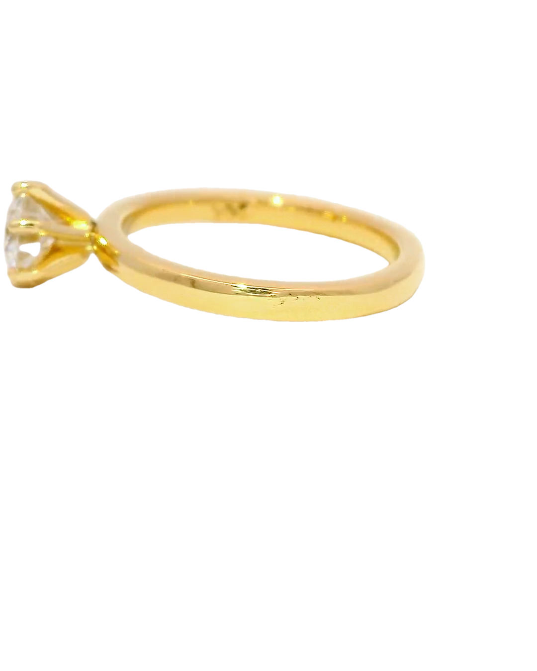 Anillo de compromiso clásico en Oro Amarillo 18k ley