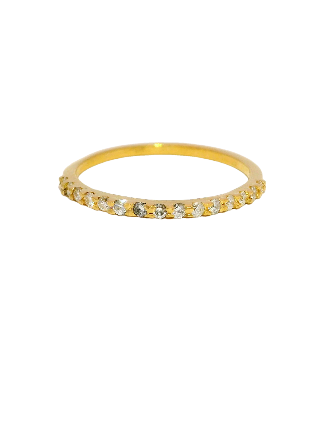 Anillo churumbela oro amarillo 18k ley con diamantes
