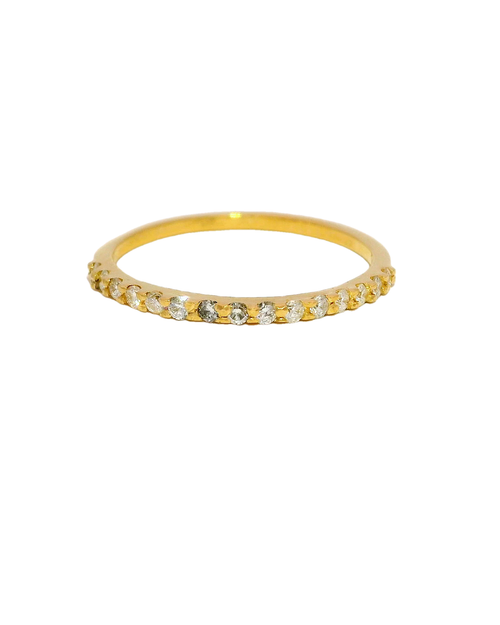 Anillo churumbela oro amarillo 18k ley con diamantes