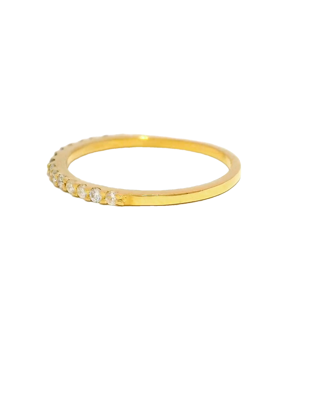 Anillo churumbela oro amarillo 18k ley con diamantes