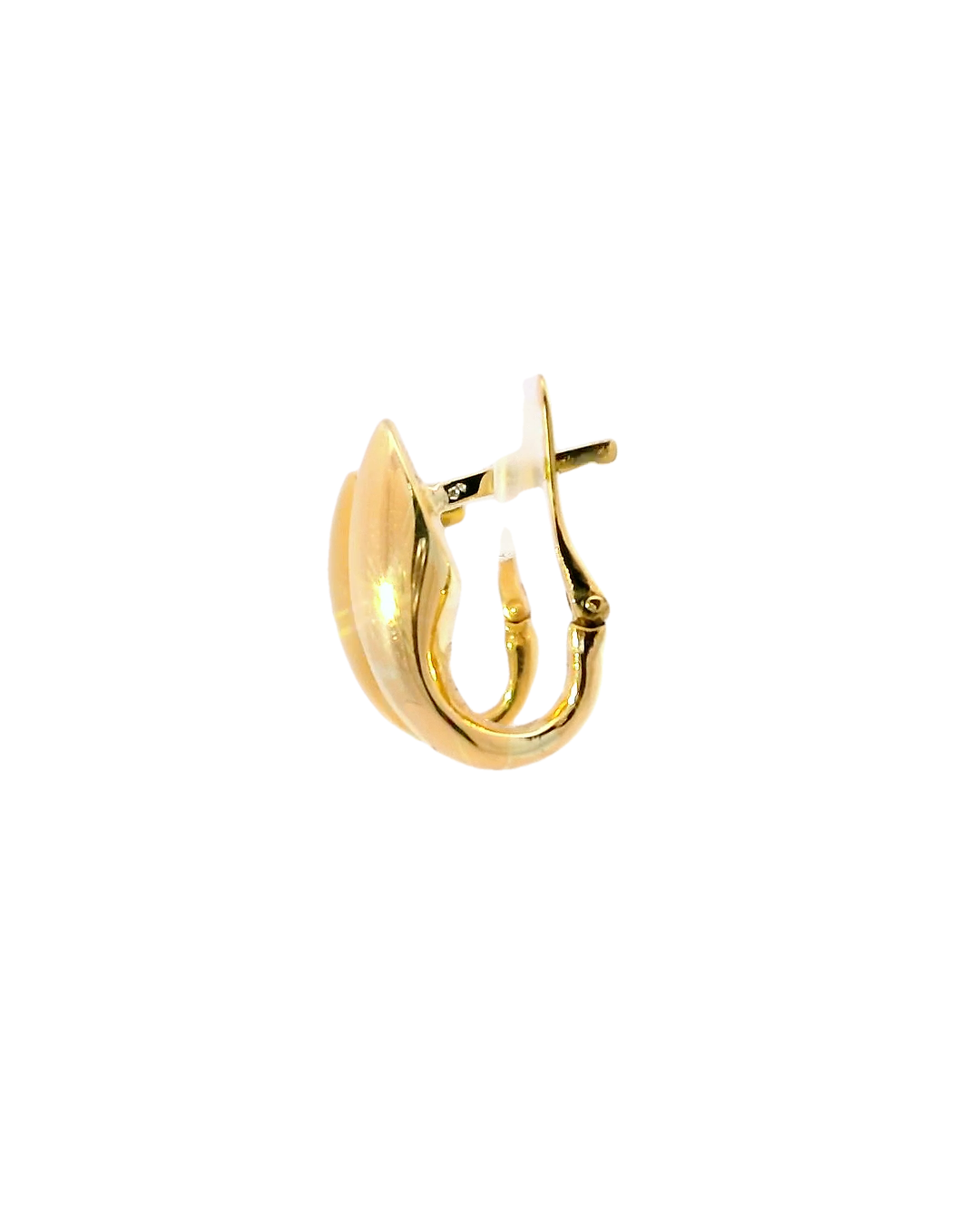 Par de aretes cuff de oro amarillo 18k ley