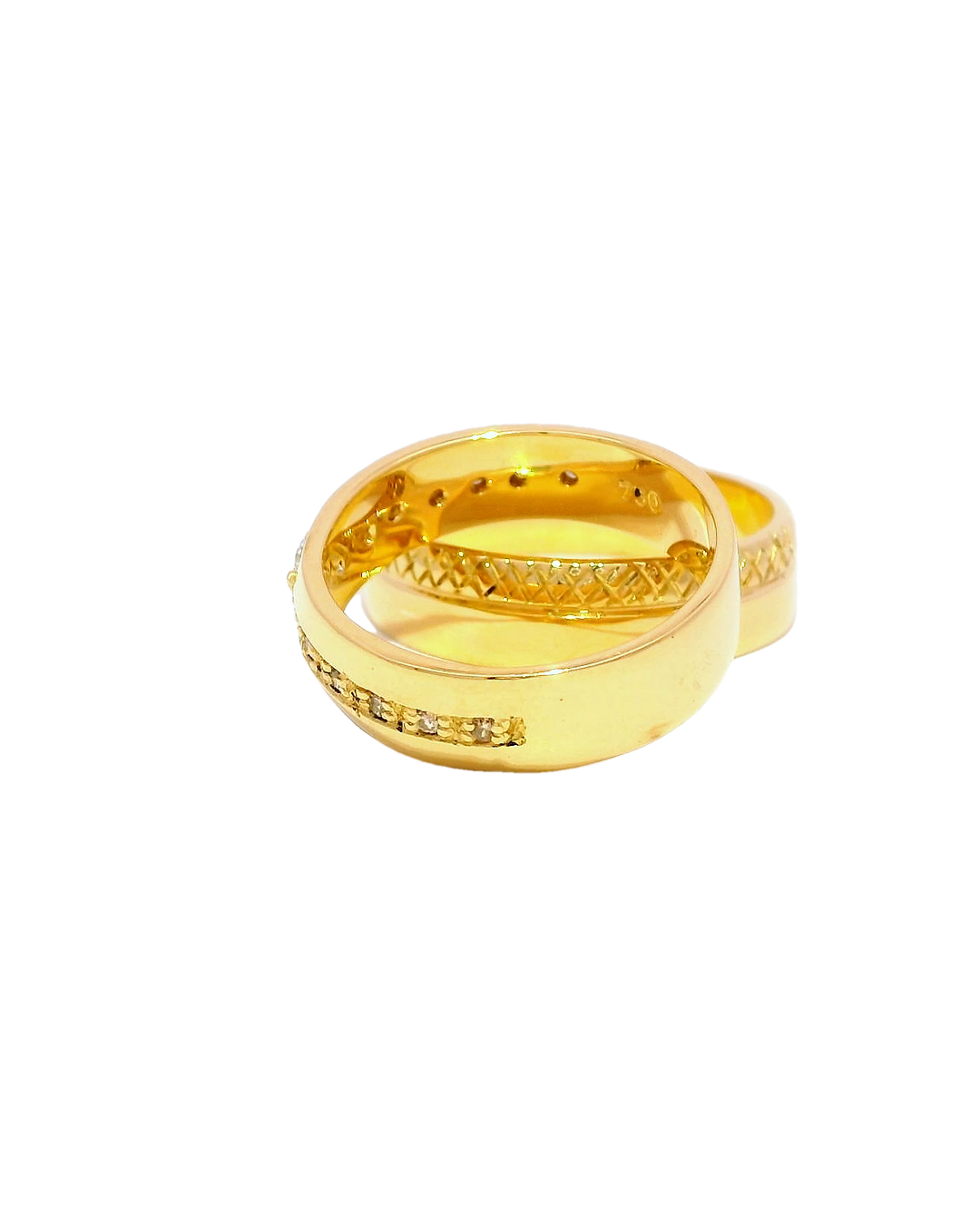 Anillos de boda en oro amarillo 18k ley