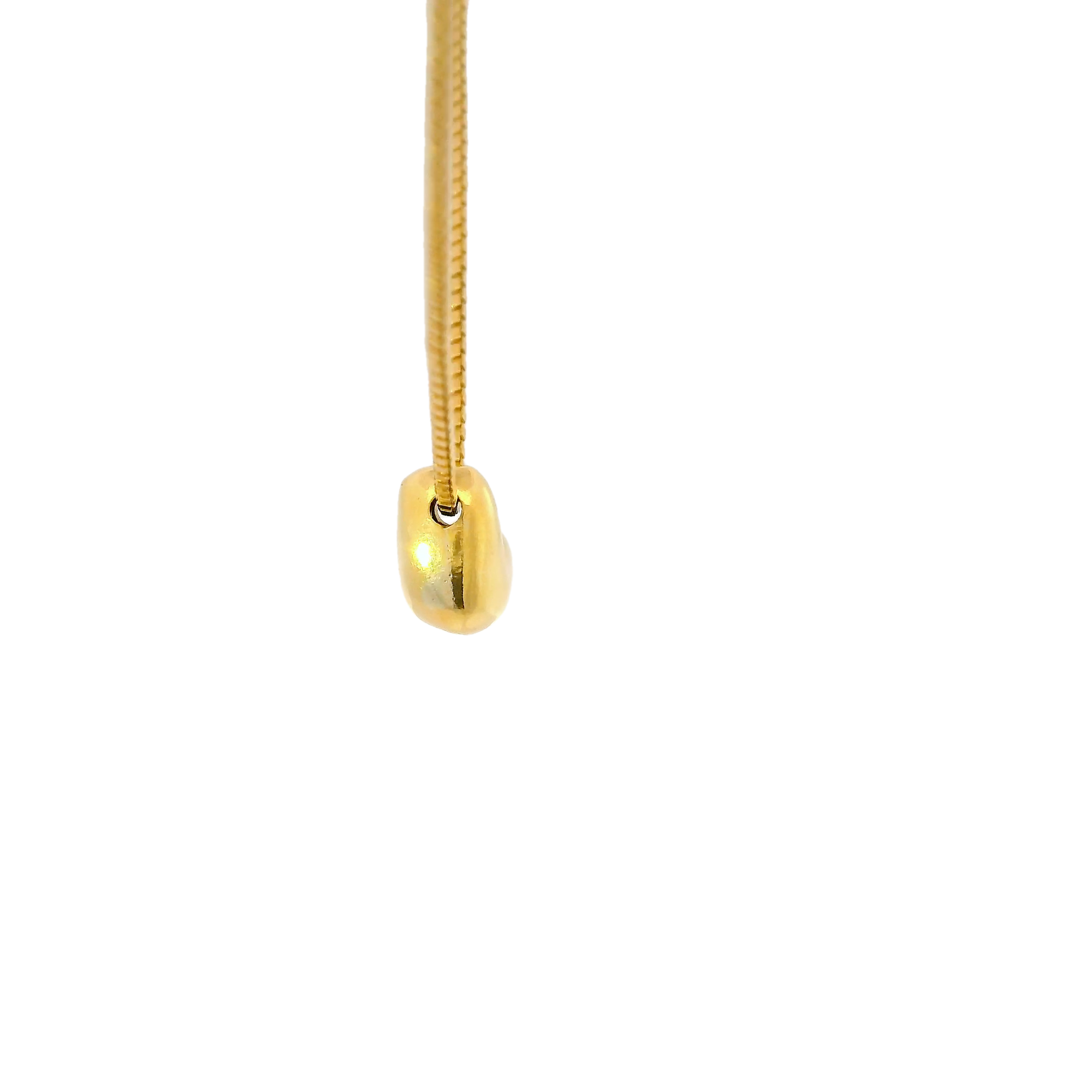Colgante de corazón en oro amarillo 18k ley