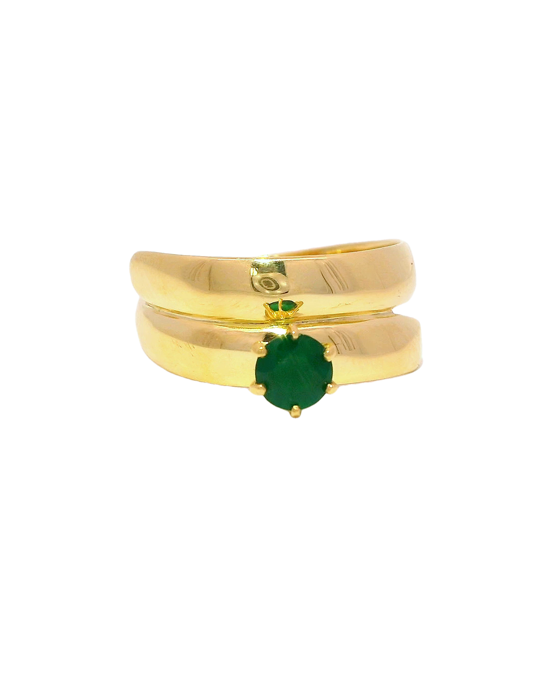 Anillo en oro amarillo 18k ley fancy