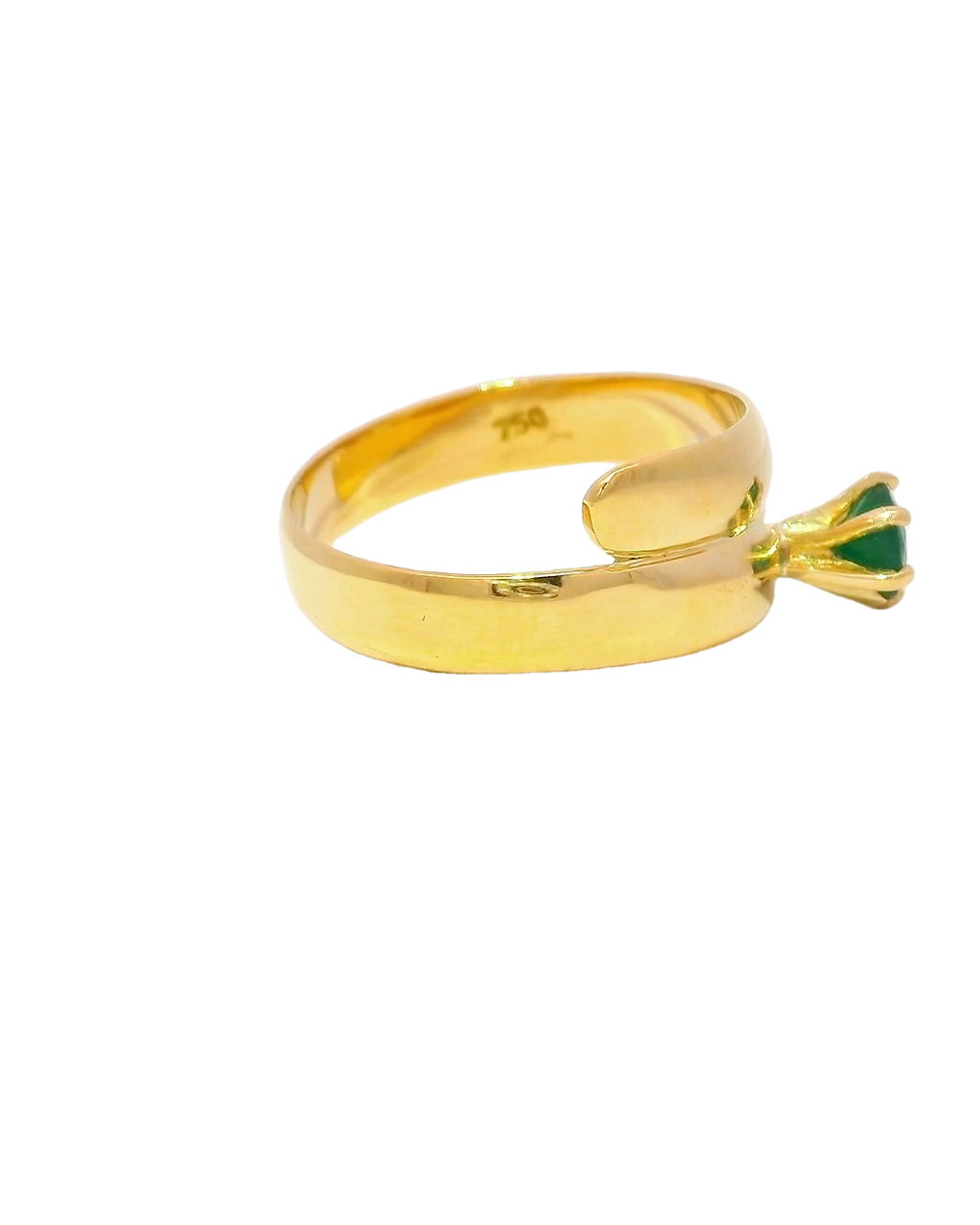 Anillo en oro amarillo 18k ley fancy