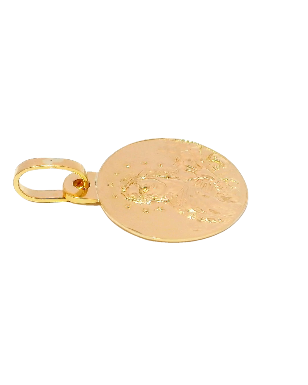 Colgante en oro amarillo 18k ley con diseño detallado