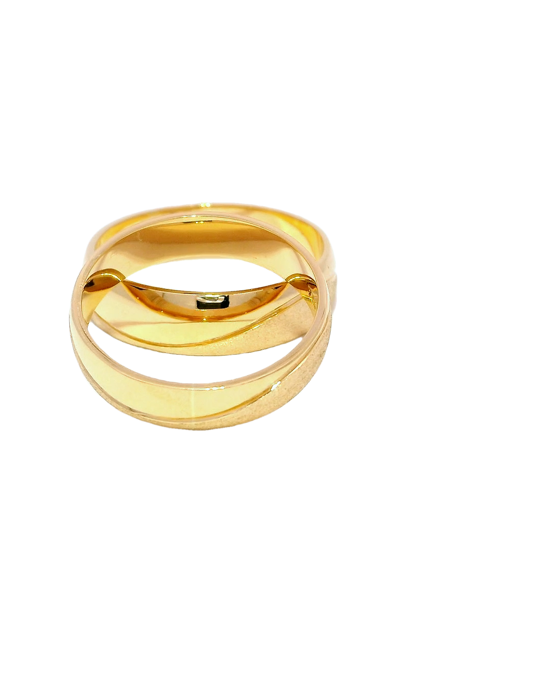 Anillos de boda Satín ondulado oro 18k ley