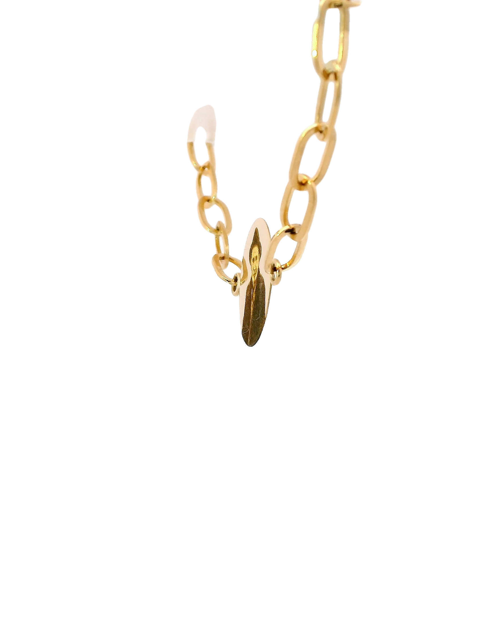 Pulsera con retrato vintage en oro amarillo 18k ley