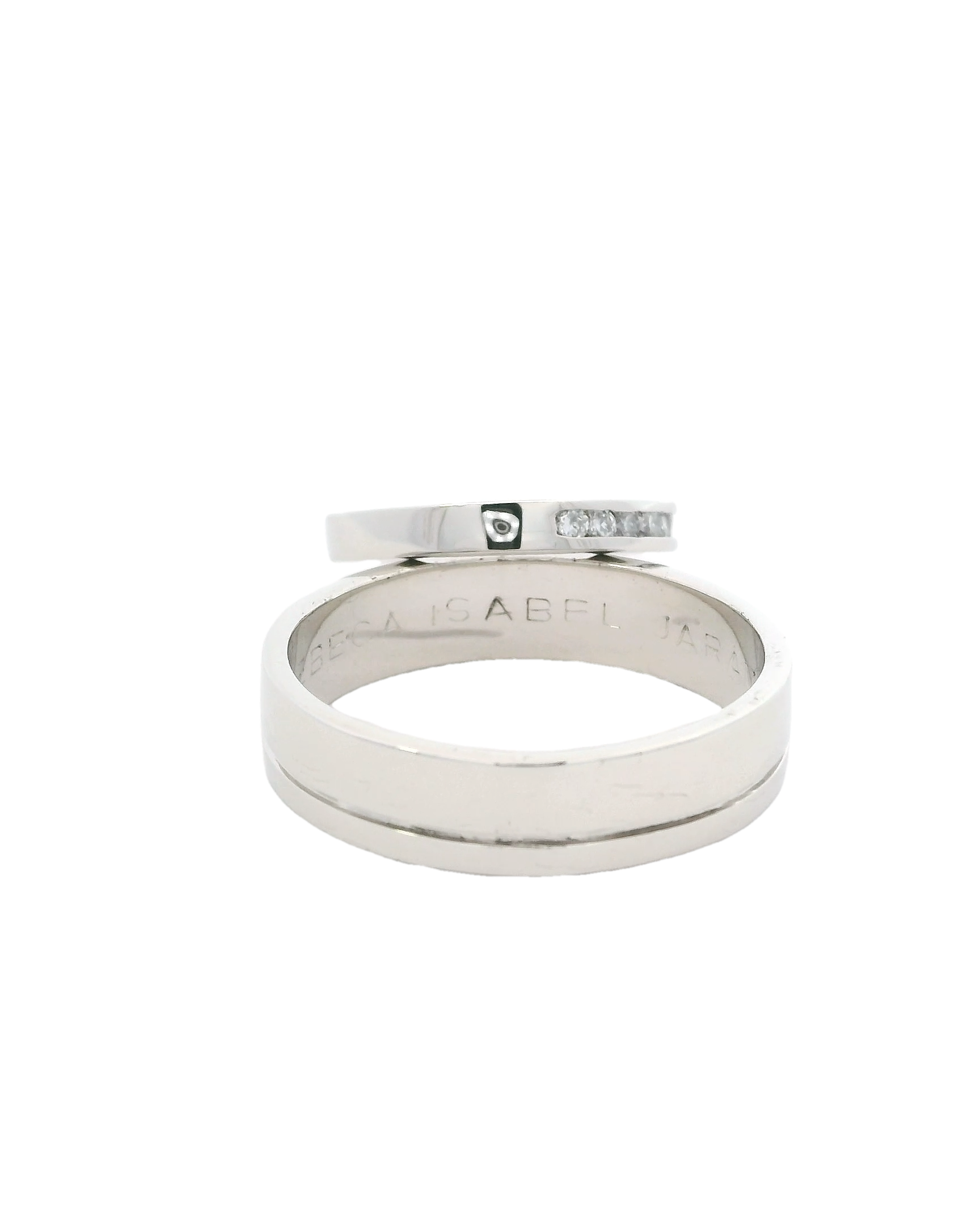 Anillos de matrimonio en oro blanco 18k ley elegantes