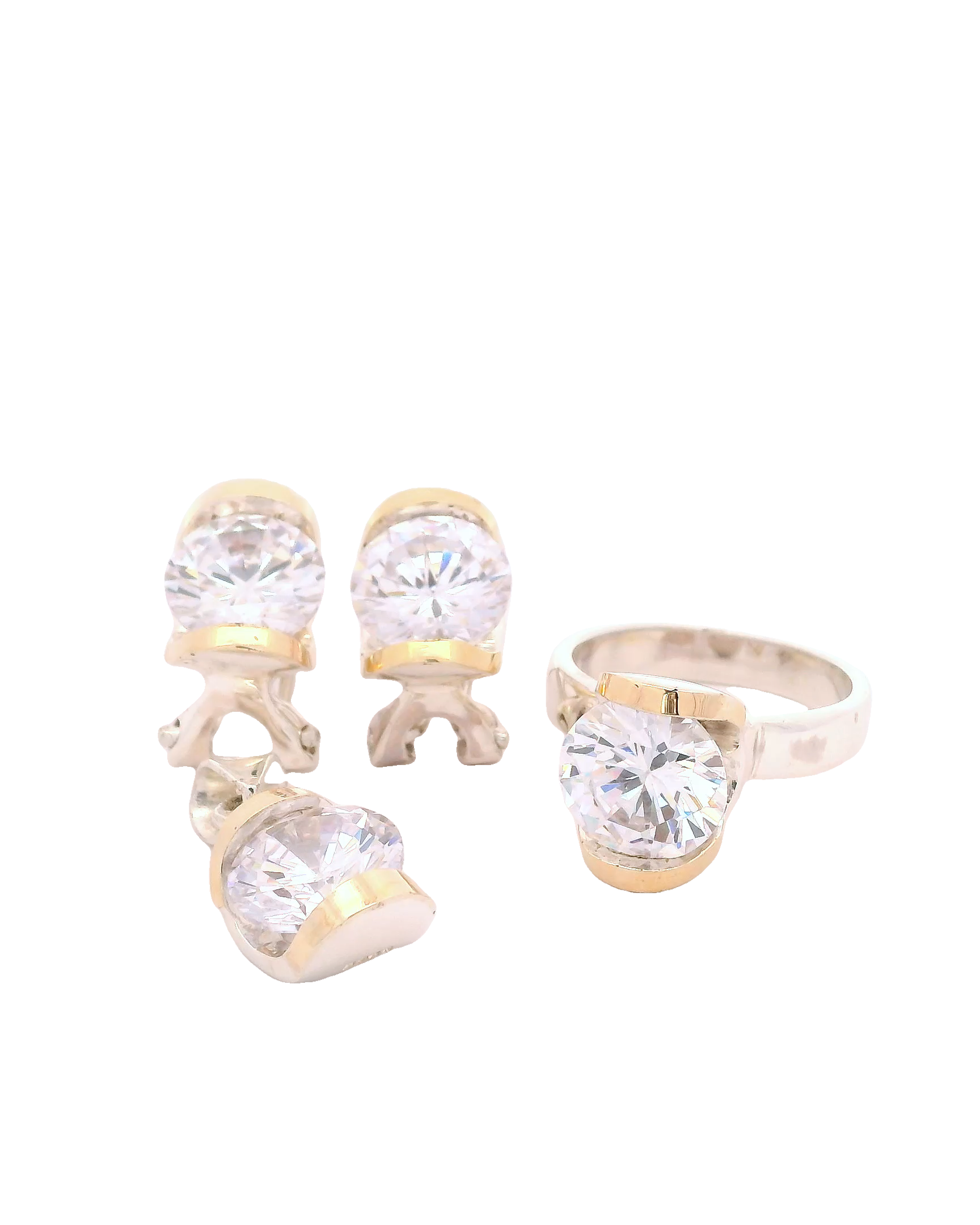Conjunto de joyas brillantes