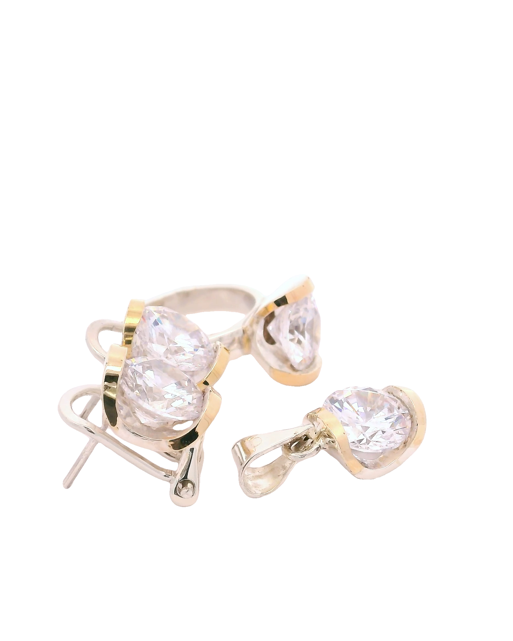 Conjunto de joyas brillantes