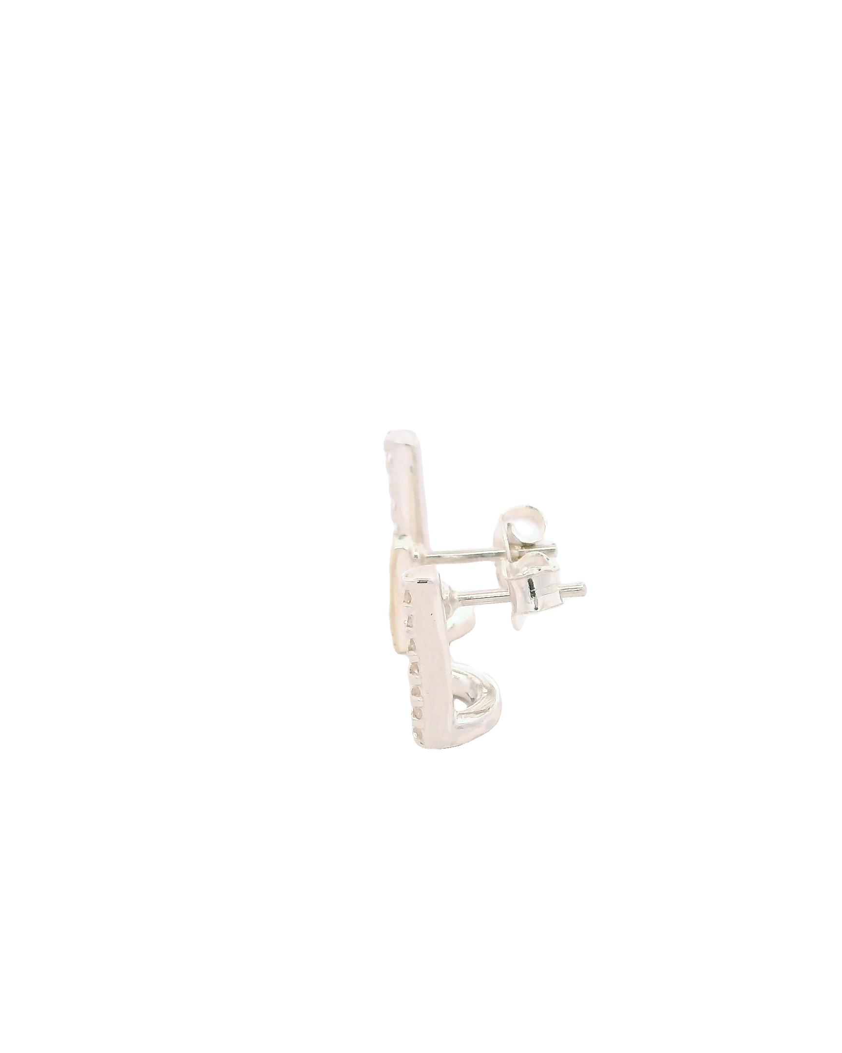 Aretes elegantes de plata con oro