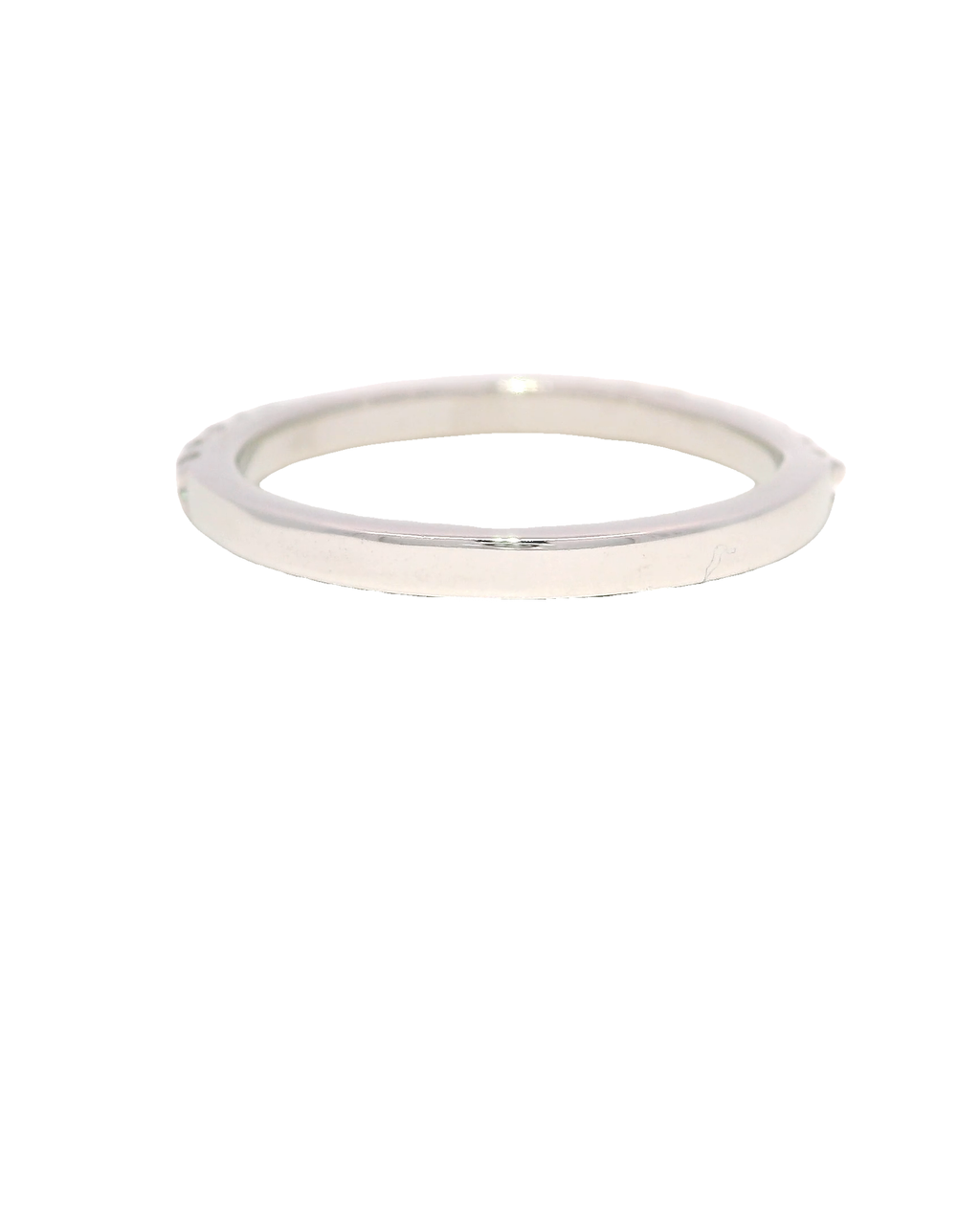 Anillo churumbela en oro blanco 18k ley con diamantes