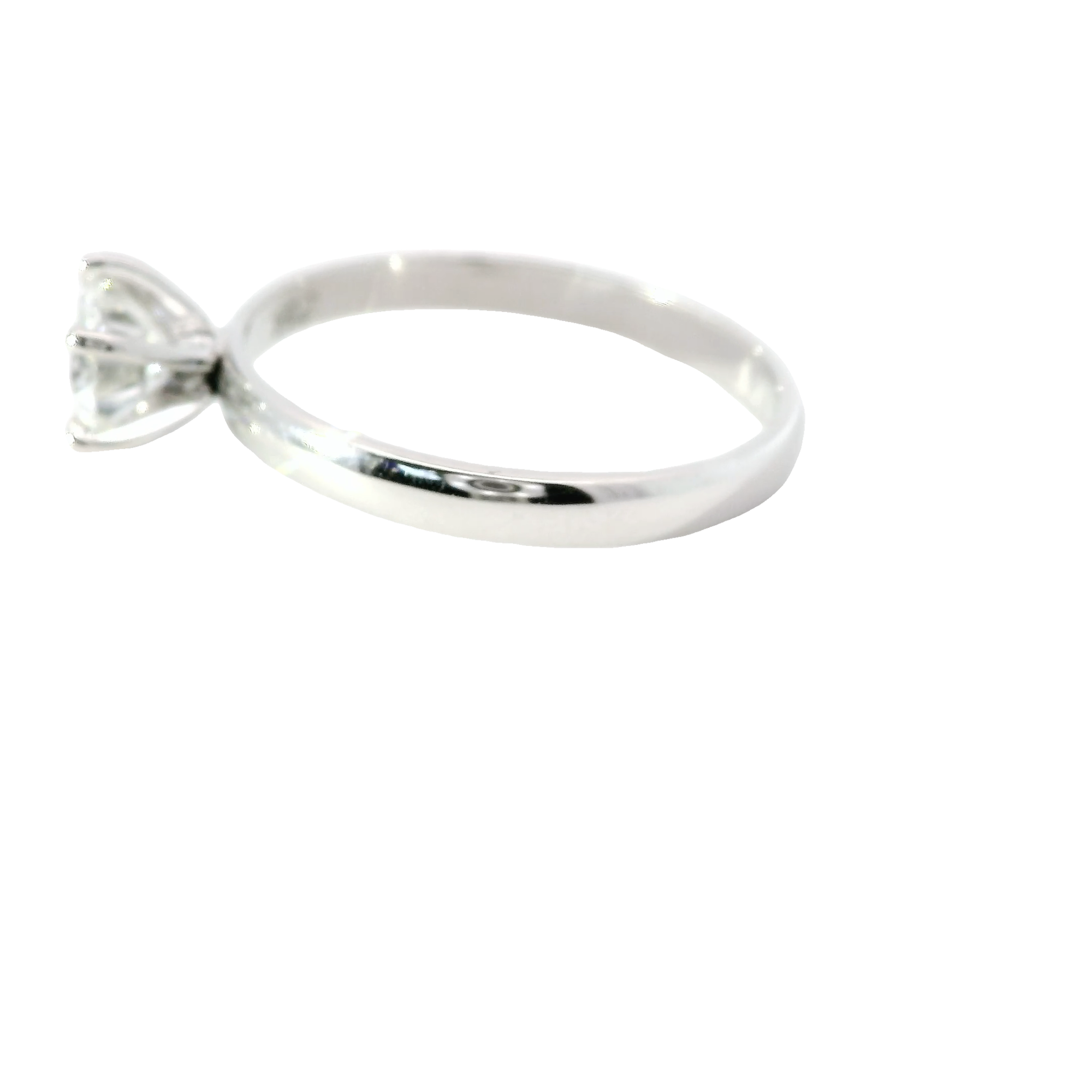 Anillo de compromiso insignia oro blanco 18k ley