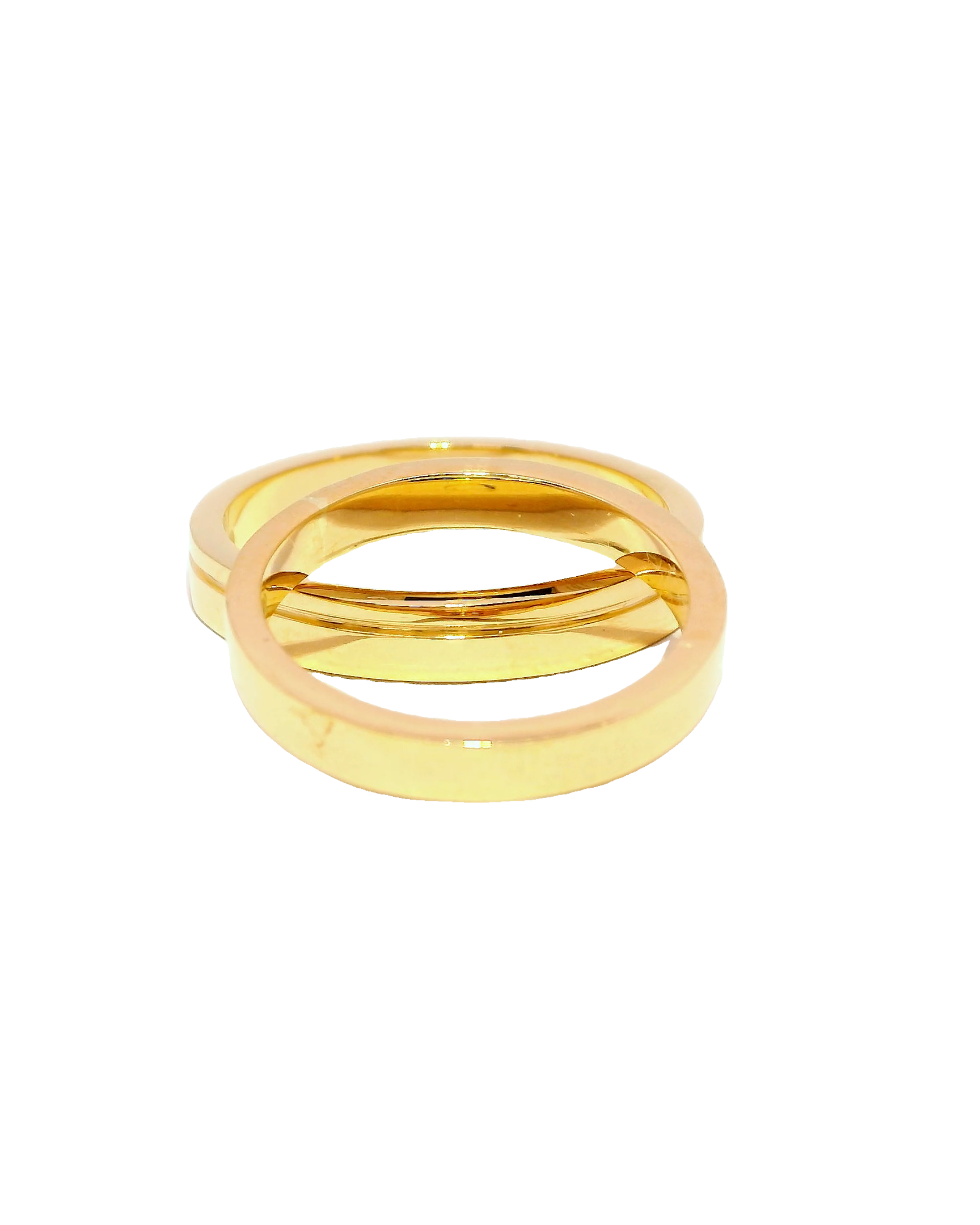 Anillos de matrimonio delicados en oro amarillo 18k ley
