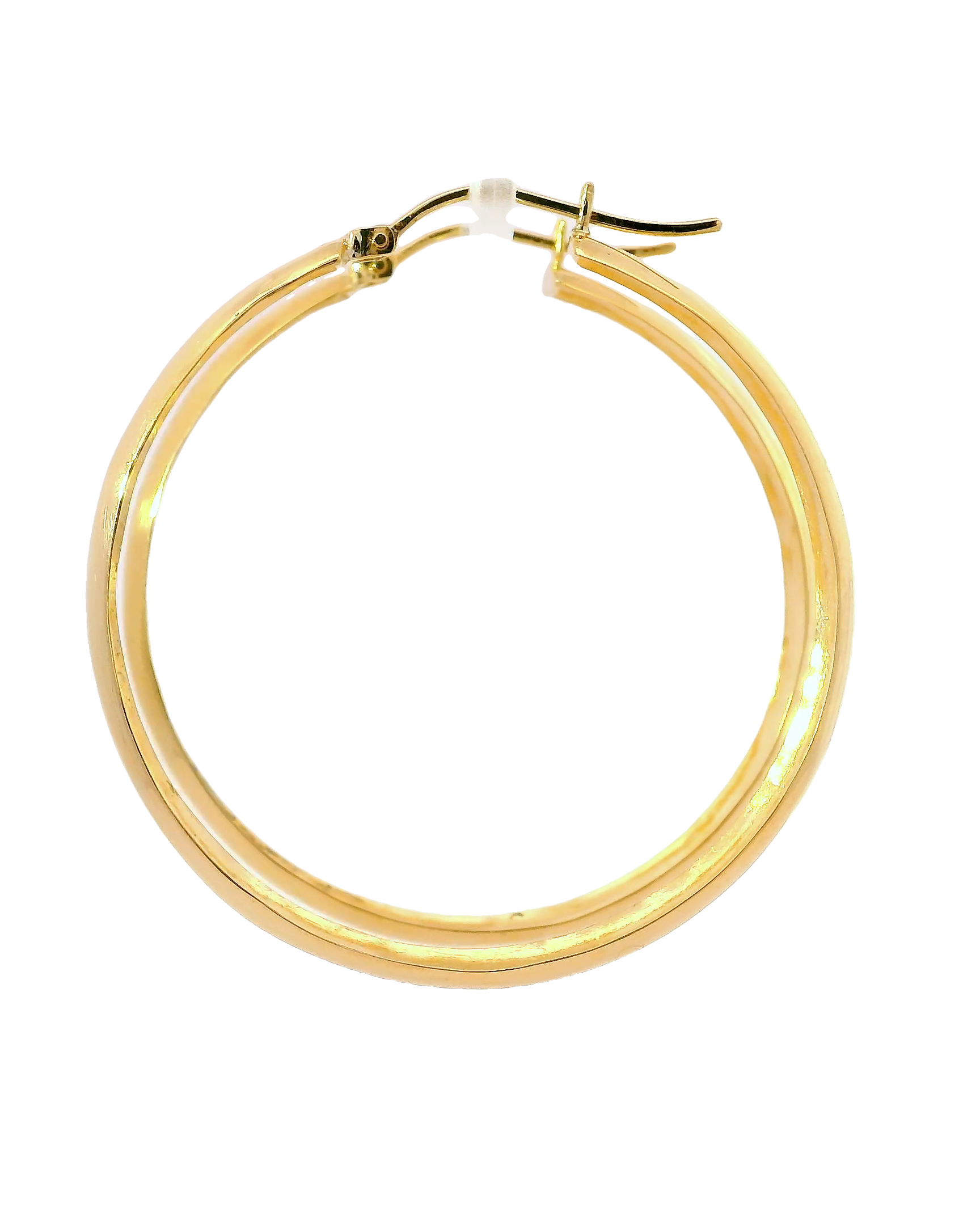 Aretes argollas de oro amarillo 18k ley elegantes