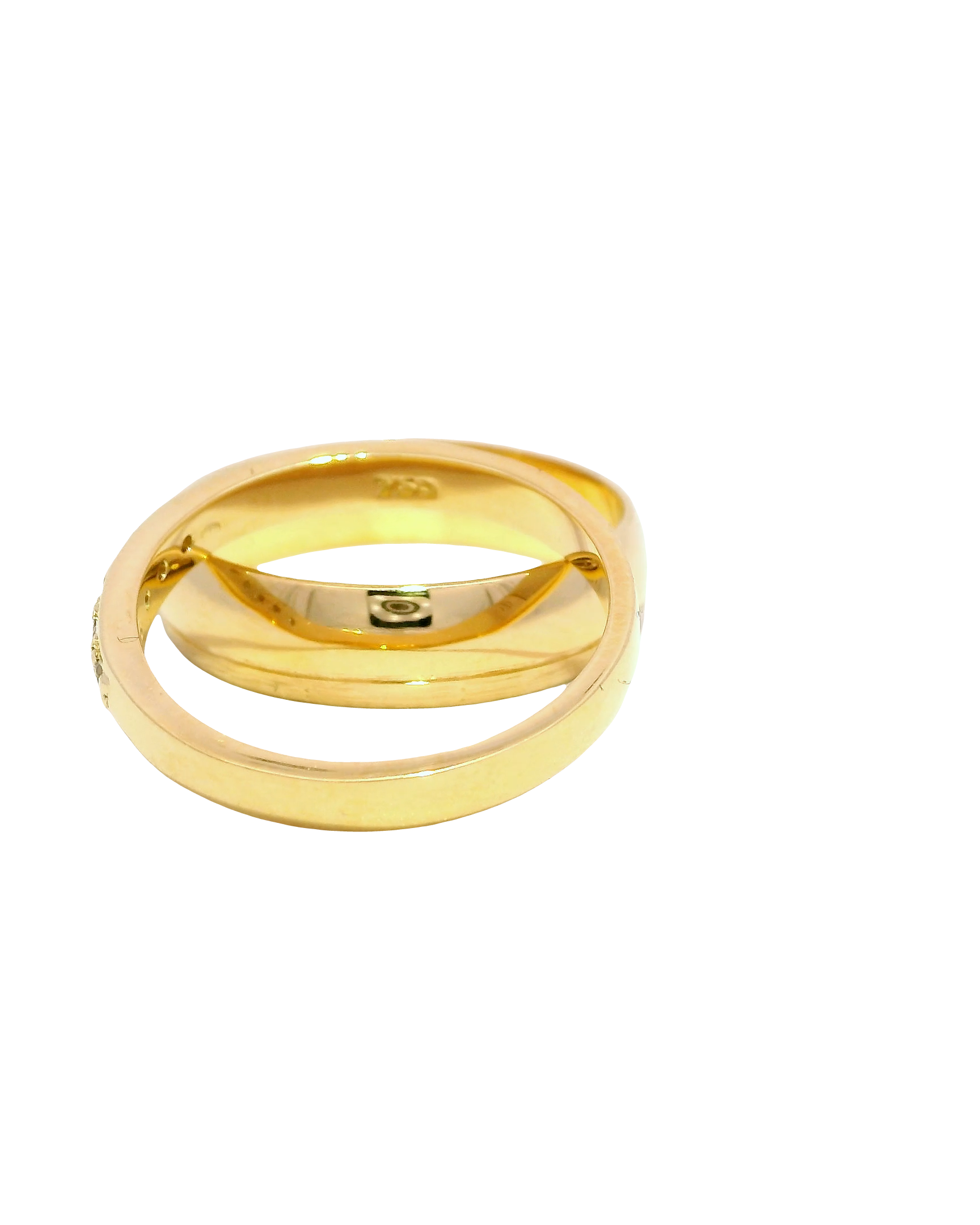 Anillos de matrimonio en oro 18k amarillo.