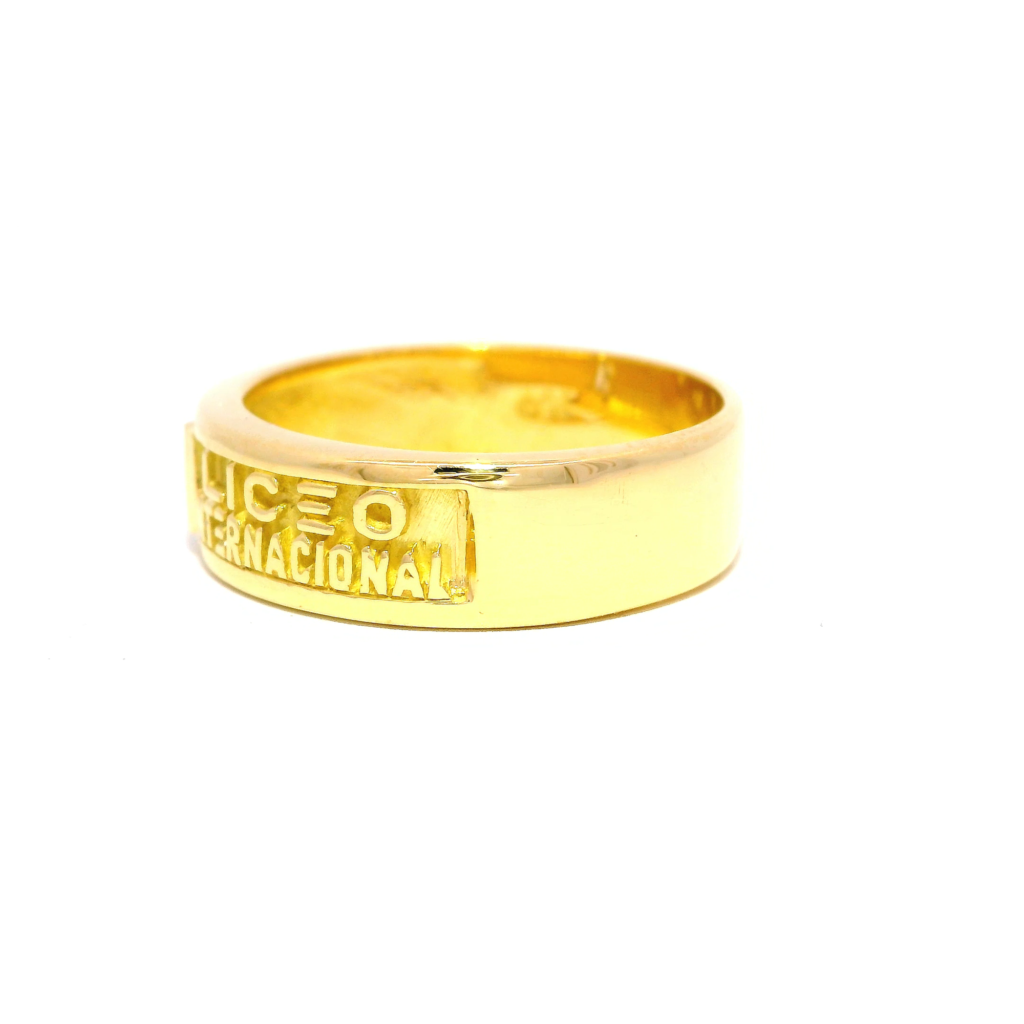 Anillo de grado oro amarillo 18k Ley