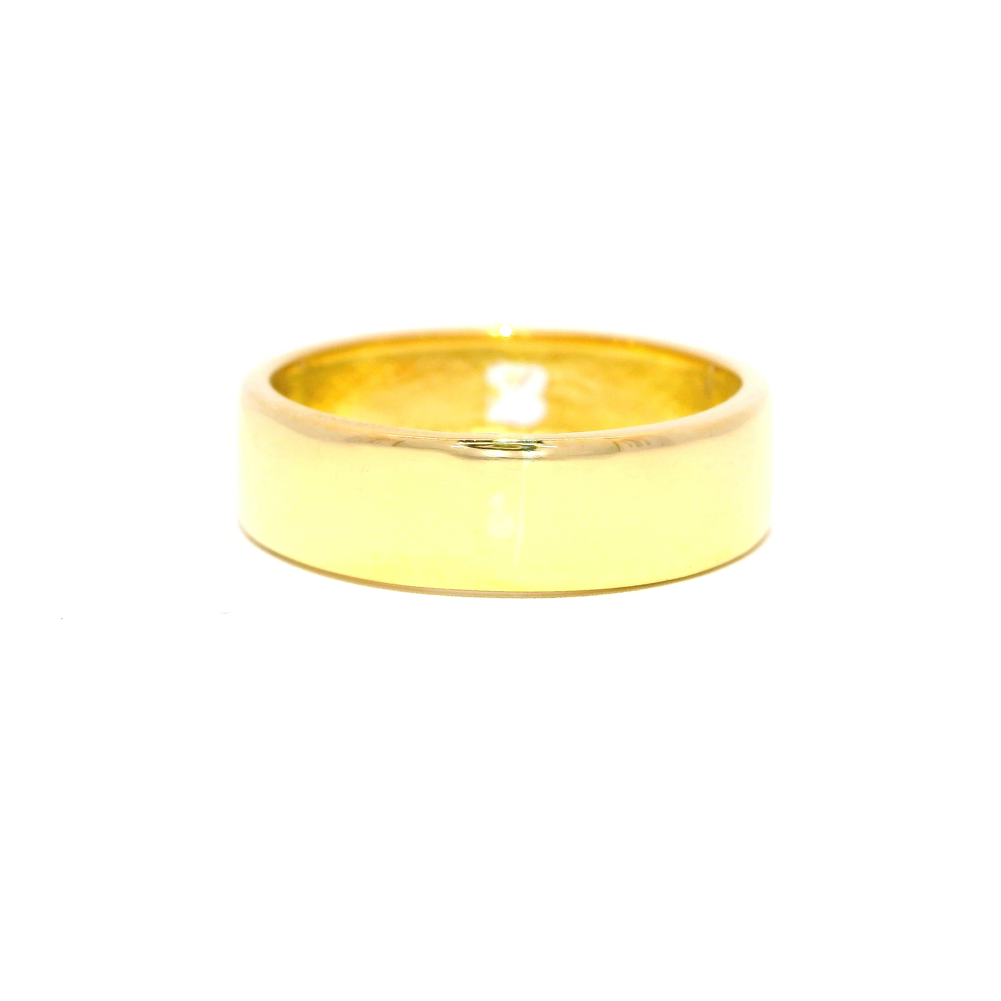 Anillo de grado oro amarillo 18k Ley