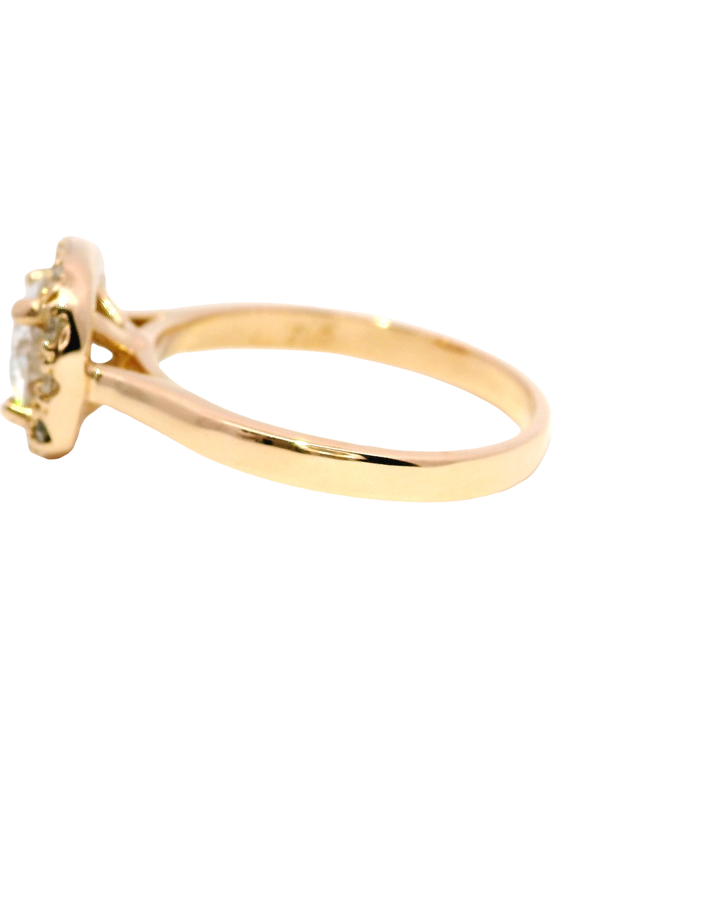 Anillo de Compromiso en Oro Rosa 18k Ley con Diamantes