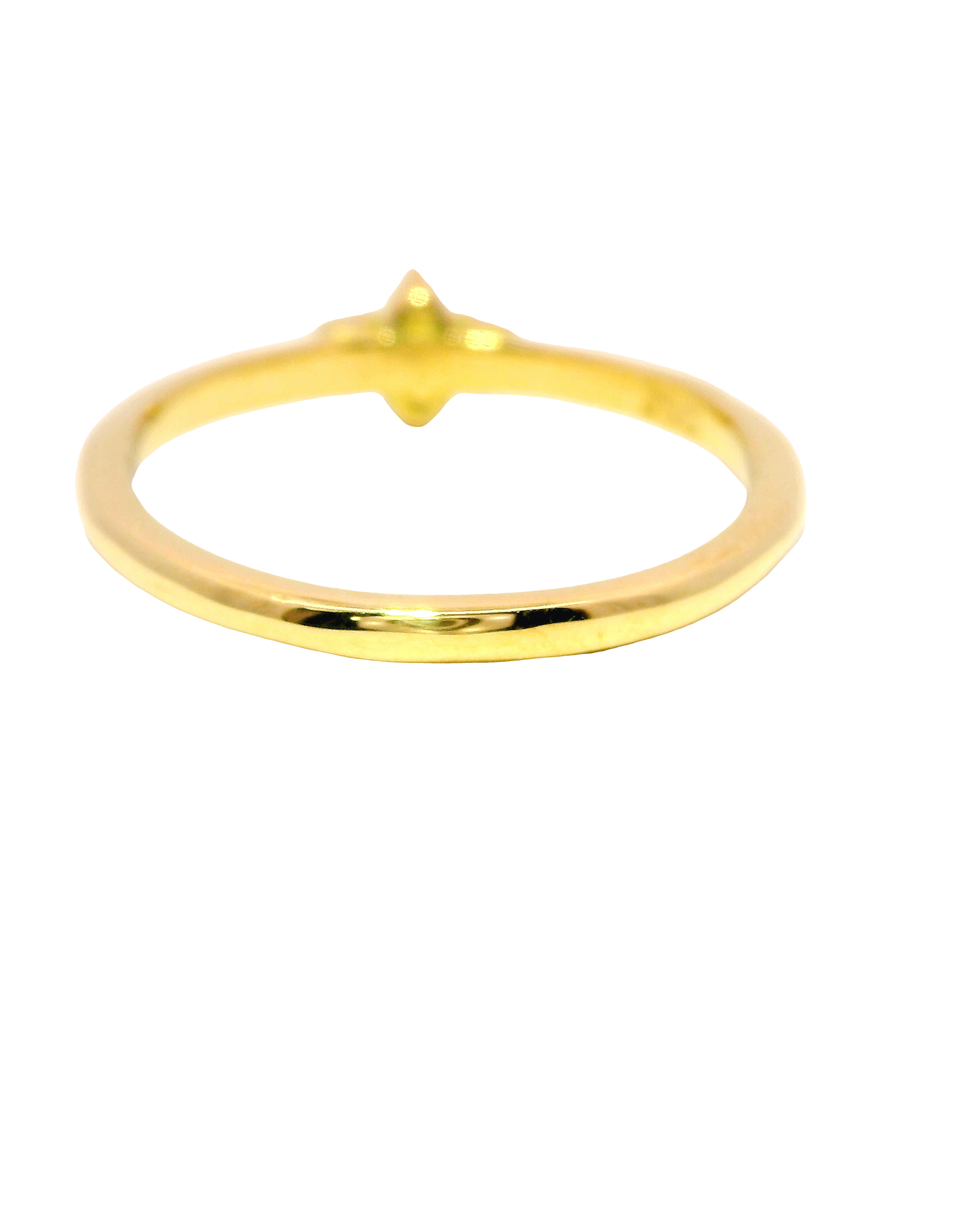 Anillo de Oro Amarillo con Diamante Marquesa de 0.25cts