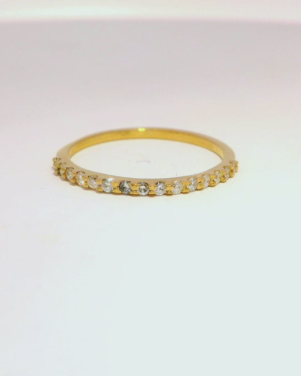 Anillo churumbela oro amarillo 18k ley con diamantes